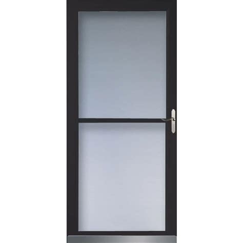 Larson screen doors lowes - Factory installed 10-in x 17-in pet door flap accommodates pets up to 100-lbs and includes slide-in cover to close opening when needed. Tear-resistant PetScreen® is 7-times stronger than regular screen material. Fullview screen door allows ventilation. Heavy duty 1-1/4-in aluminum frame stands up to life's wear and tear
